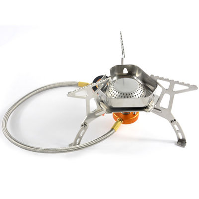 Mini estufa de gas inoxidable y de cobre para acampar 0,370 kg de peso bruto Diseño plegable