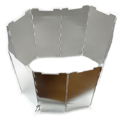 Ventilador portátil de aluminio de 10 placas para estufa de campamento a prueba de viento y ligero