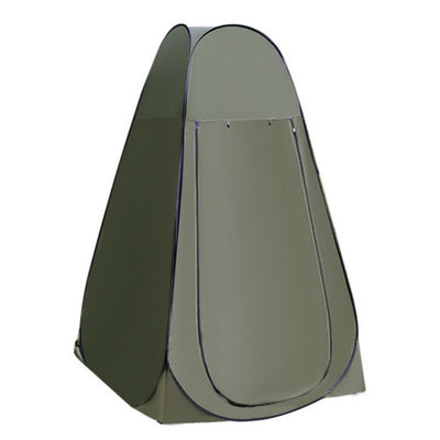 Conveniente tienda de baño al aire libre verde automática impermeable para acampar y ducharse