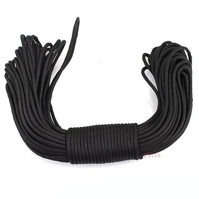 100FT 4mm 7 núcleos Cordón paracaídas Supervivencia Poliéster 550 Paracord cuerda y versátil