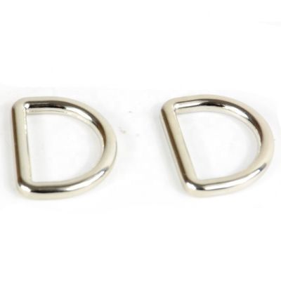 Política de reembolso de 30 días 25mm soldado aleación de zinc D anillo metal D-anillo hebilla para bolso de mano