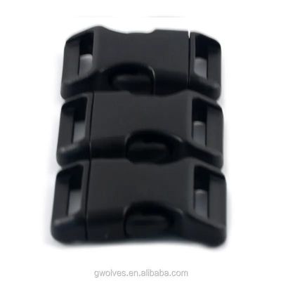 15 mm / 20 mm de plástico paracord hebilla con diseño curvo y 5/8 &quot; necesidades de liberación lateral