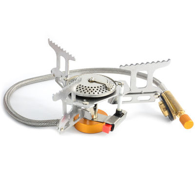 Estante de acero inoxidable portátil plegable de 145 mm picnic camping estufa de gas para el beneficio