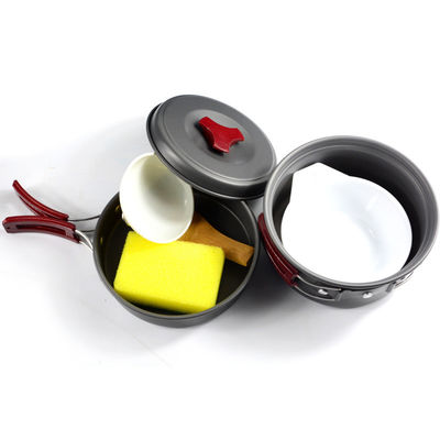 Conveniente 152X72MM Camping Pot y Pans No Stick para viajes de mochilería al aire libre