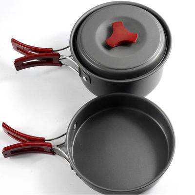 Conveniente 152X72MM Camping Pot y Pans No Stick para viajes de mochilería al aire libre