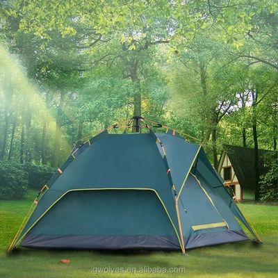 Configuración automática Tienda de campamento de poliéster para aventuras al aire libre Inodoro y portátil