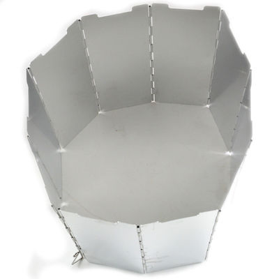 Ventilador portátil de aluminio de 10 placas para estufa de campamento a prueba de viento y ligero