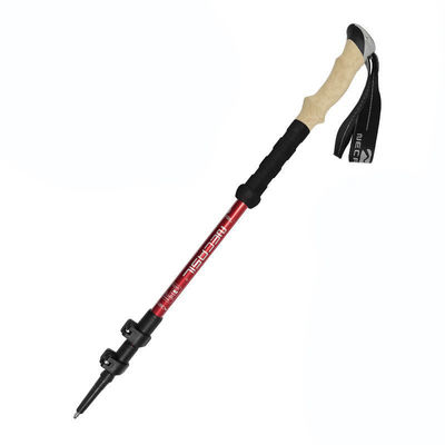 Aventuras al aire libre y caminatas ajustable plegable palo de trekking de aluminio bastón de caminar