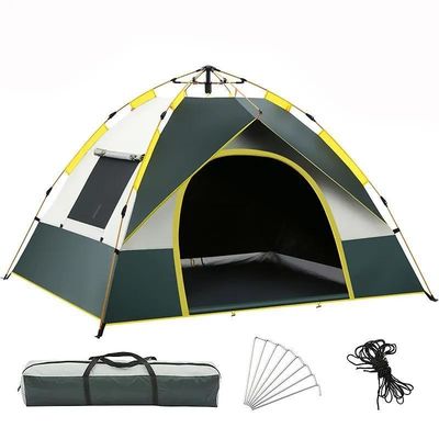Tienda de campamento portátil y portátil, impermeable a una sola piel, para viajes al aire libre