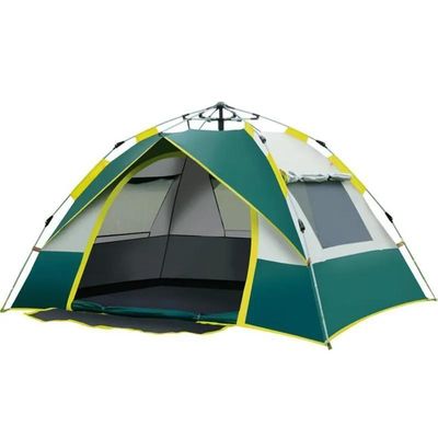Tienda de campamento portátil y portátil, impermeable a una sola piel, para viajes al aire libre