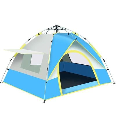 Tienda de campamento portátil y portátil, impermeable a una sola piel, para viajes al aire libre