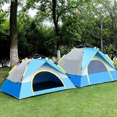 Tienda de campamento portátil y portátil, impermeable a una sola piel, para viajes al aire libre