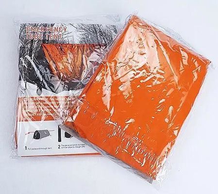 Tenda de emergencia de supervivencia al aire libre con tubo portátil para emergencias