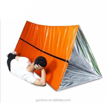 Tenda de emergencia de supervivencia al aire libre con tubo portátil para emergencias