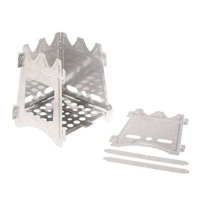 Fuente de cocina de acero inoxidable para cocinas al aire libre Mini estufa de madera para acampar Cocinar Picnic Estufas plegables No