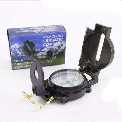 Compases de estilo militar de metal multifunción para acampar tipo portátil GSD556