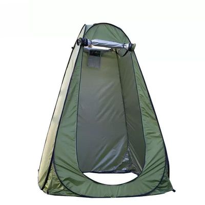 Conveniente tienda de baño al aire libre verde automática impermeable para acampar y ducharse