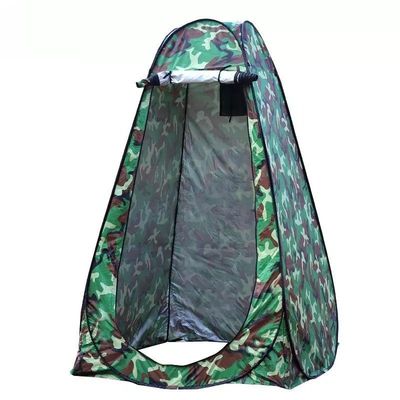 Conveniente tienda de baño al aire libre verde automática impermeable para acampar y ducharse