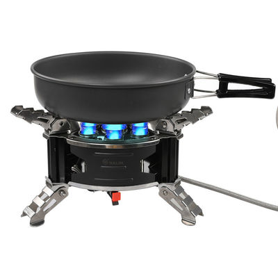 Pago completo Estufas de gas de acero inoxidable para acampar Estufas de gas para picnic portátiles al aire libre Cocina de gas dividida
