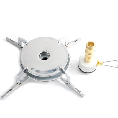 Mini estufa de gas para acampar al aire libre con horno de gas plegable portátil de acero inoxidable y cobre