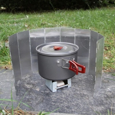 Estufas de gas plegables para campamento Ventana exterior Inmovible Ventana con acabado plateado