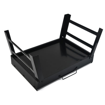 Grill de barbacoa de acero inoxidable plegable Grill de barbacoa portátil de carbón para picnic en negro