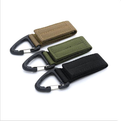 65x25mm Nylon Carabiner Keychain Cinturón de llavero Portador de llaves Perfecto para actividades al aire libre