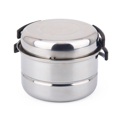 Conveniente plata de acero inoxidable de acampada Kit de cocina para cocinar al aire libre y picnic
