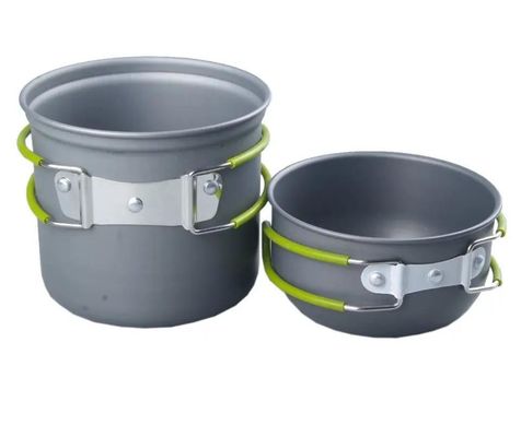 Kit de comedor de aluminio para acampar Conjunto de olla portátil para cocinar al aire libre