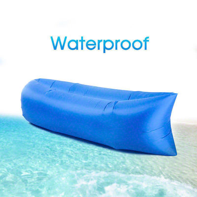 Sofá de aire portátil de acampada al aire libre Políester impermeable sillón de aire para playa o acampada