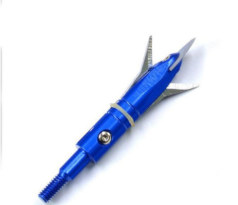 4.3X2.5cm portátil 100 granos de metal cabeza ancha para el arco Arquería de caza al aire libre cabeza de flecha