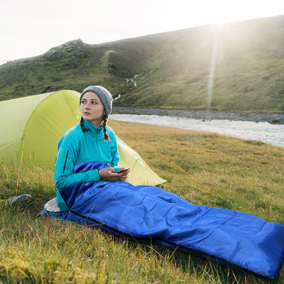 Saco de dormir de material de relleno de algodón para mamás adultas en viajes de mochilería al aire libre