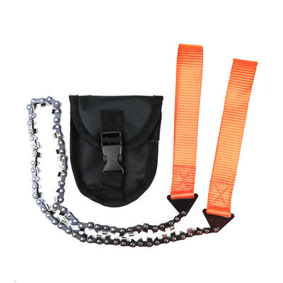Portable de bolsillo de supervivencia de la cadena de la mano de la sierra para el jardín de campo al aire libre herramienta fácil de transportar