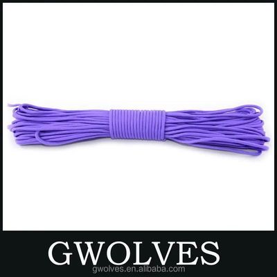 Personalización 100FT 7 Filamento interno 550 Polyester Paracord Cordón de paracaídas Corda de campamento