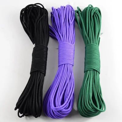 Personalización 100FT 7 Filamento interno 550 Polyester Paracord Cordón de paracaídas Corda de campamento