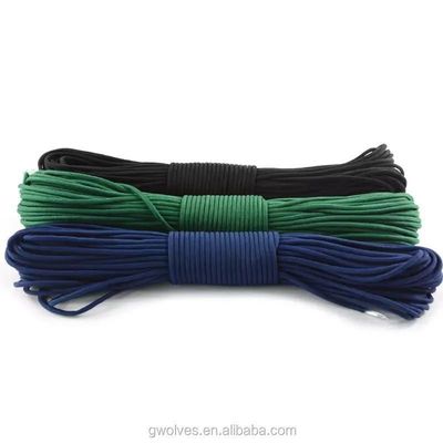 100FT 7 núcleos internos 550 libras Poliéster 4mm Paracord PB0056 personalizable para su mercado
