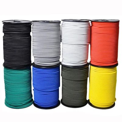 3 mm de diámetro cuerda de cordón de bungee elástico negro de alta resistencia para aplicaciones de trabajo pesado