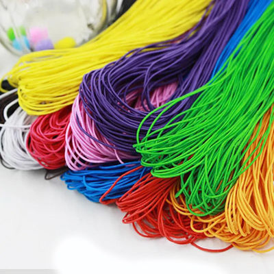3 mm de diámetro cuerda de cordón de bungee elástico negro de alta resistencia para aplicaciones de trabajo pesado