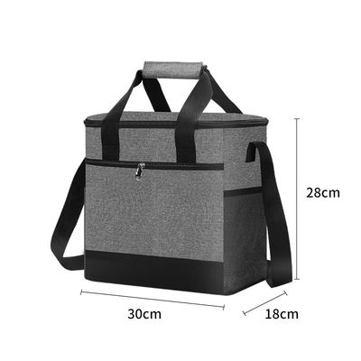 Bolsa de refrigeración de comida de picnic aislada para exteriores de Oxford 600d con pedido mínimo de 1 pieza