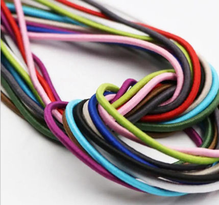 Cordón de choque de bungee elástico de alta resistencia de 4 mm 5 mm cuerda de bungee negra duradera y flexible