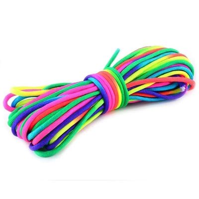 Rainbow 550 Paracord 4mm 7 núcleos internos de poliéster Cordón de paracaídas