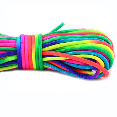 Rainbow 550 Paracord 4mm 7 núcleos internos de poliéster Cordón de paracaídas