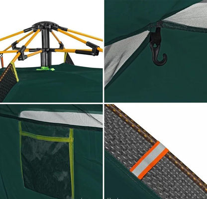 Petición personalizada al aire libre portátil automática impermeable tienda de campamento estilo 2 puertas