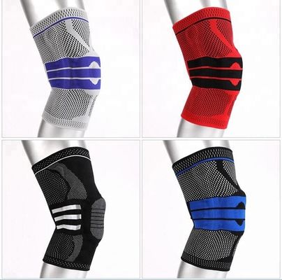 DFR357 Sleeve de rodilla de silicona profesional para correr Sleeve de compresión Braza de apoyo de rodilla