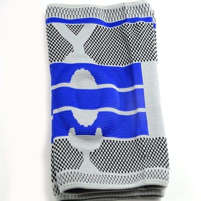 Sport Silicona de nylon de rodilla de manga de compresión antideslizante para el rendimiento deportivo