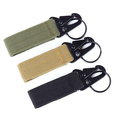 Portador de llavero de cinturón de tela de nylon de 65 mm con gancho de águila Costo de envío y tiempo de entrega