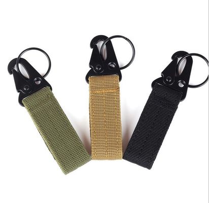 Portador de llavero de cinturón de tela de nylon de 65 mm con gancho de águila Costo de envío y tiempo de entrega