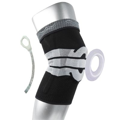 Pad de silicio profesional para rodillas deportivas respirable y rojo para correr