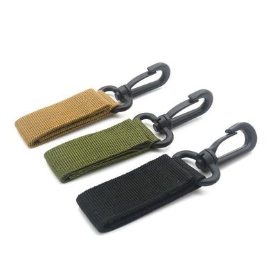 Clavedero de poliéster personalizado cordones porta llaves carabinero esencial para acampar al aire libre