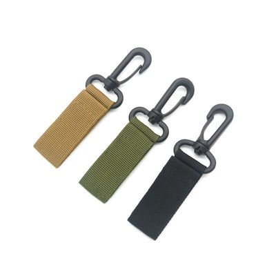 Clavedero de poliéster personalizado cordones porta llaves carabinero esencial para acampar al aire libre